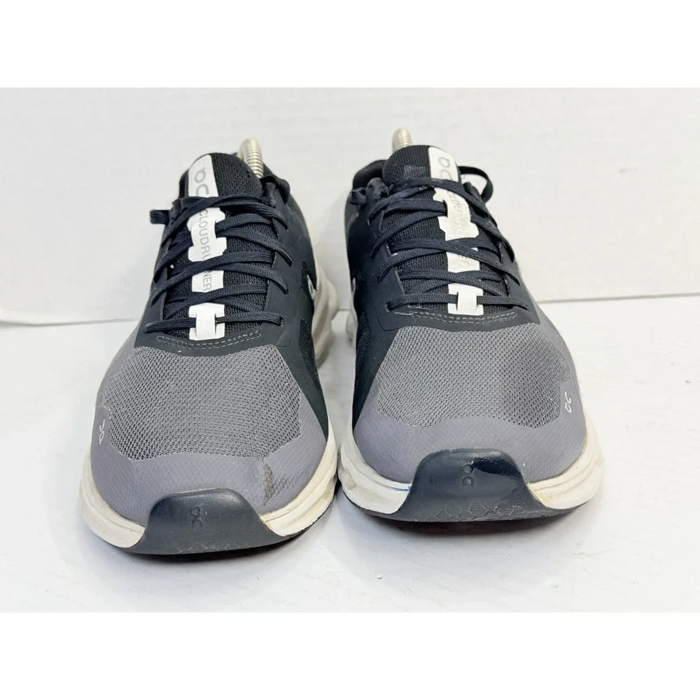 On Cloudrunner Men's US 7 Gray Black Running Shoes Swiss Engineering